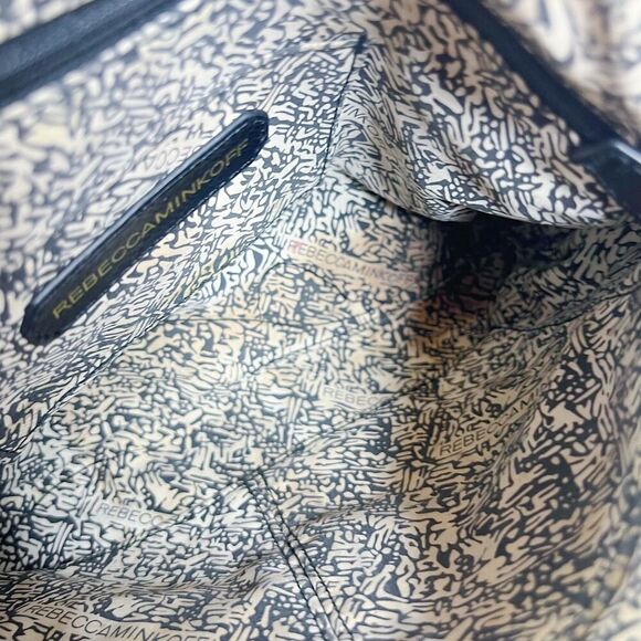 Rebecca Minkoff Mini 5 Zip Convertible Crossbody Bag Tan Leather Purse - Picture 10 of 10